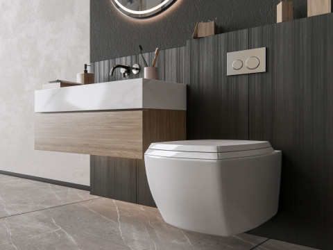 Vanity bathroom set 1 Model 3D