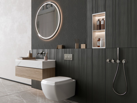 Vanity bathroom set 1 Model 3D