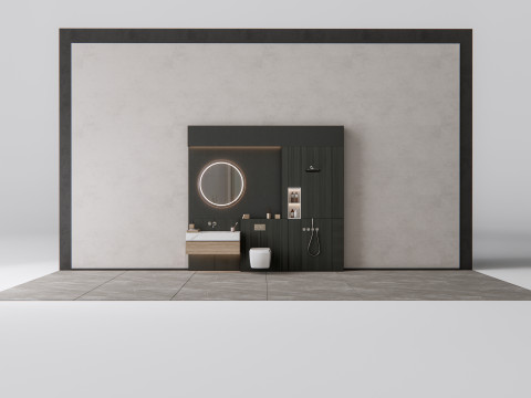 Vanity bathroom set 1 Model 3D