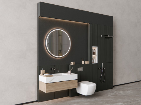Vanity bathroom set 1 Model 3D