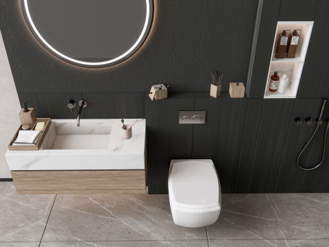 Vanity bathroom set 1 Model 3D