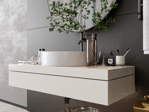 Vanity bathroom set 2 3D Model