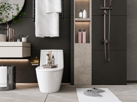 Vanity bathroom set 2 3D Model