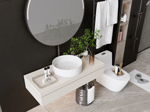 Jogo de banheiro 2 Modelo 3D