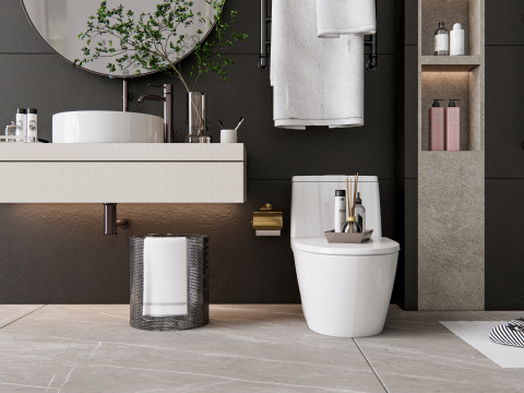 Vanity bathroom set 2 3D Model