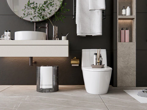 Jogo de banheiro 2 Modelo 3D