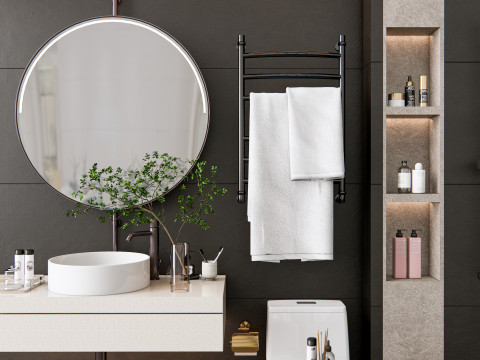 Vanity bathroom set 2 3D Model