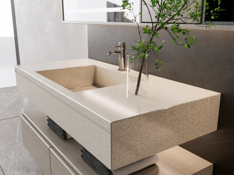 Vanity bathroom set 3 3D Модель