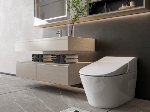 Vanity bathroom set 3 3D Модель