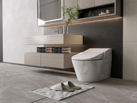 Vanity bathroom set 3 3D Модель