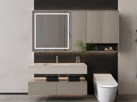 Vanity bathroom set 3 3D Модель