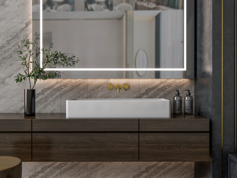 Vanity bathroom set 4 Modelo 3D