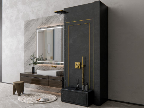 Vanity bathroom set 4 Modelo 3D