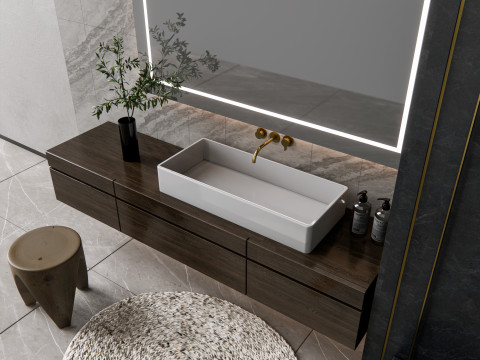 Vanity bathroom set 4 Modelo 3D