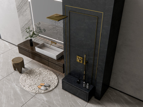 Vanity bathroom set 4 Modelo 3D