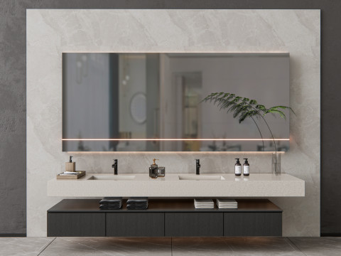Vanity bathroom set 5 3D Model