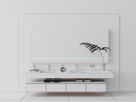 Vanity bathroom set 5 3D मॉडल