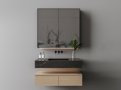 Vanity bathroom set 6 3D Model