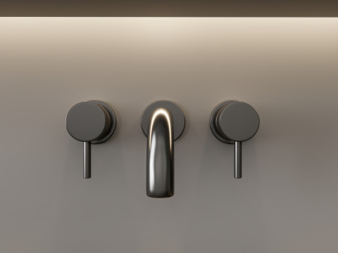 Vanity bathroom set 6 3D Model