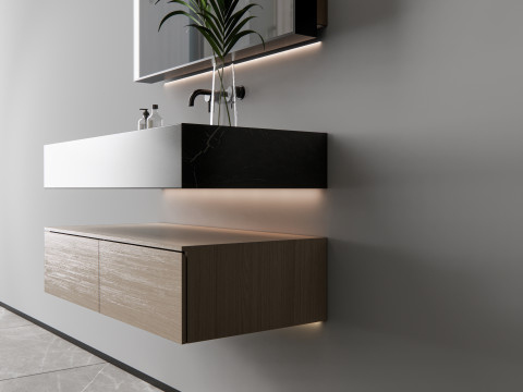 Vanity bathroom set 6 3D Model