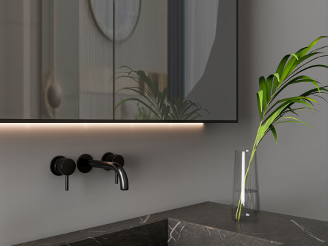 Vanity bathroom set 6 3D Model