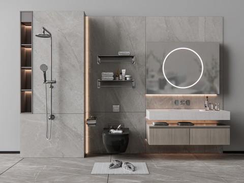 Vanity bathroom set 7 3Dモデル