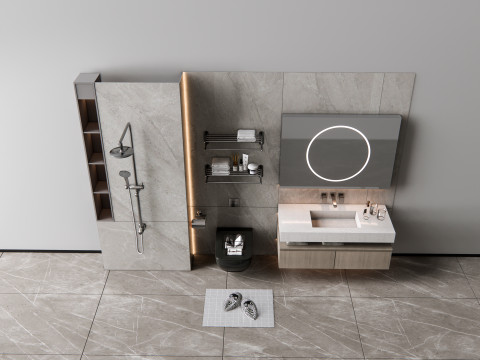 Vanity bathroom set 7 3D Модель