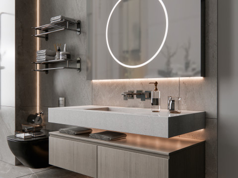 Vanity bathroom set 7 3D Модель