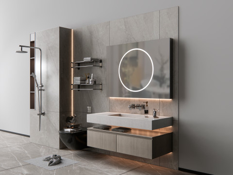 Vanity bathroom set 7 3D Модель