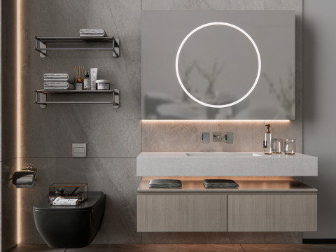 Vanity bathroom set 7 3D Модель