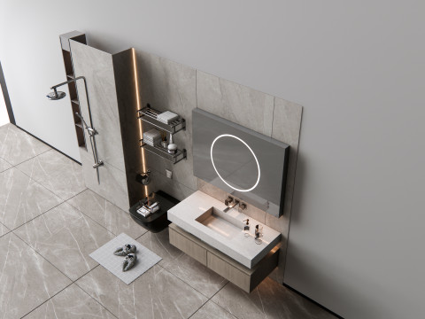 Vanity bathroom set 7 3D Модель