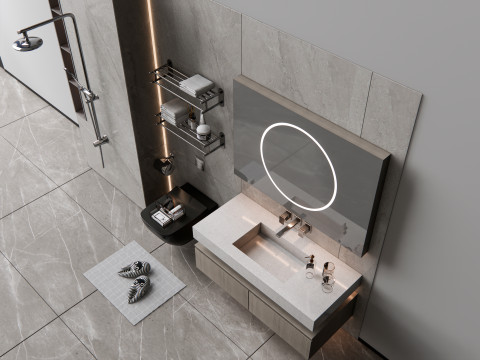 Vanity bathroom set 7 3D Модель
