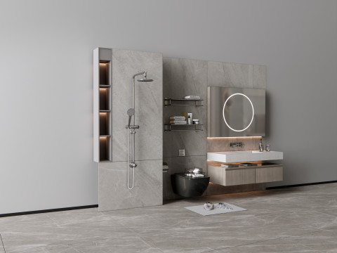 Vanity bathroom set 7 3D Модель