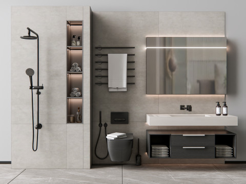 Vanity bathroom set 8 3Dモデル