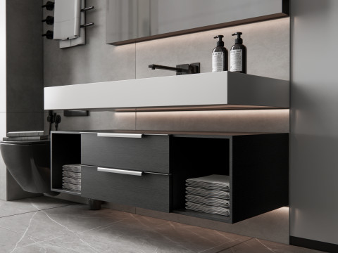 Vanity bathroom set 8 3D Model