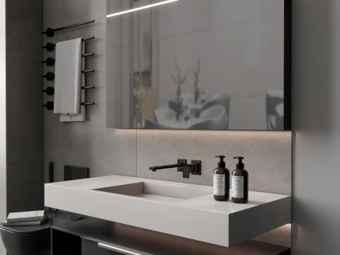 Vanity bathroom set 8 3D Model