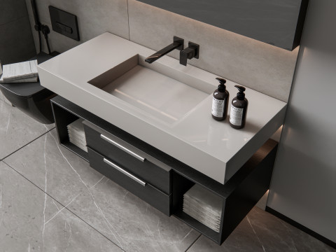Vanity bathroom set 8 3D Model
