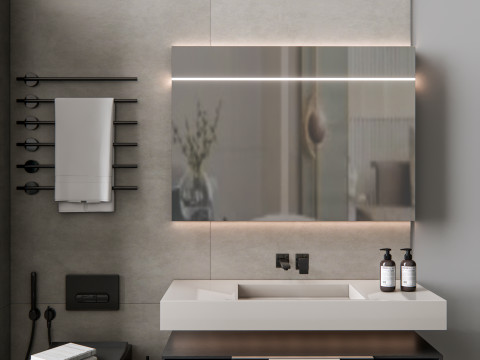 Vanity bathroom set 8 3D Model