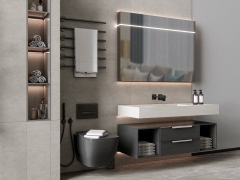Vanity bathroom set 8 3D Model
