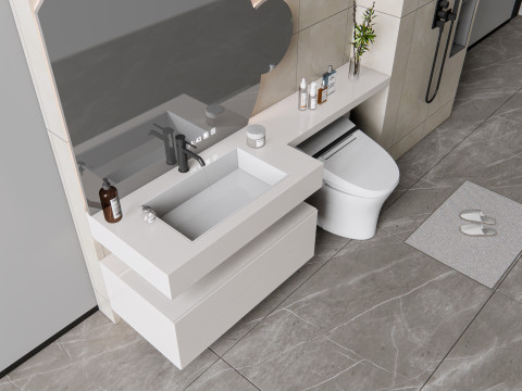 Vanity bathroom set 9 3D Модель