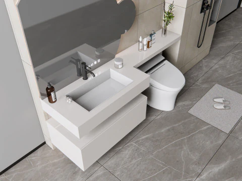 Set da bagno completo 9 Modello 3D