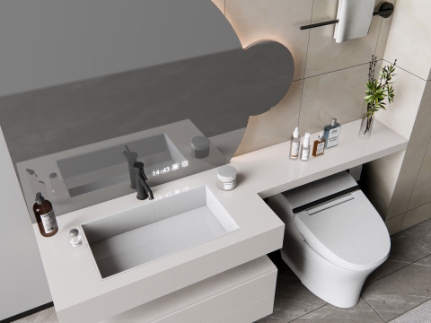 Vanity bathroom set 9 3D Модель