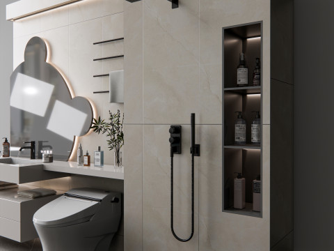 Vanity bathroom set 9 3D Модель