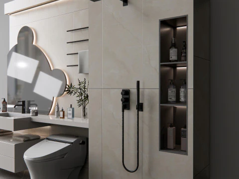 Set da bagno completo 9 Modello 3D