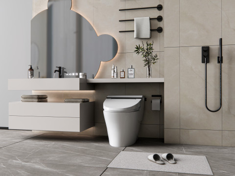 Vanity bathroom set 9 3D Модель