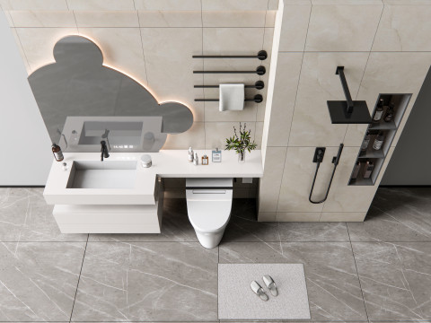 Vanity bathroom set 9 3D Модель