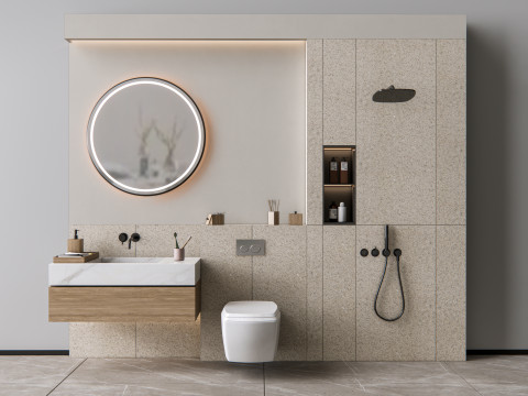 Vanity bathroom set 10 3D Model