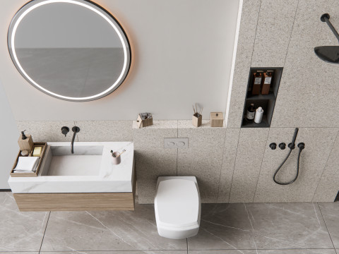 Vanity bathroom set 10 3D Модель