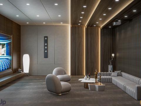 Home entertainment audio video visual room Home cinema 1 Model 3D