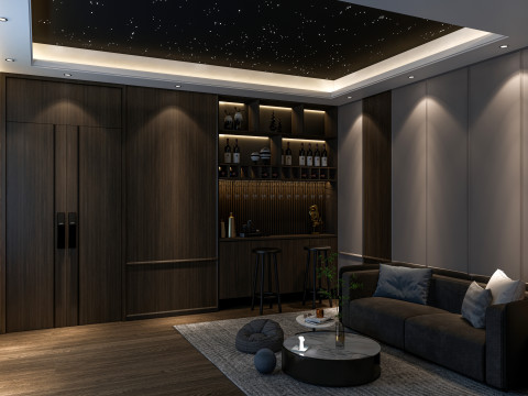 Home entertainment audio video visual room Home cinema 2 Modelo 3D